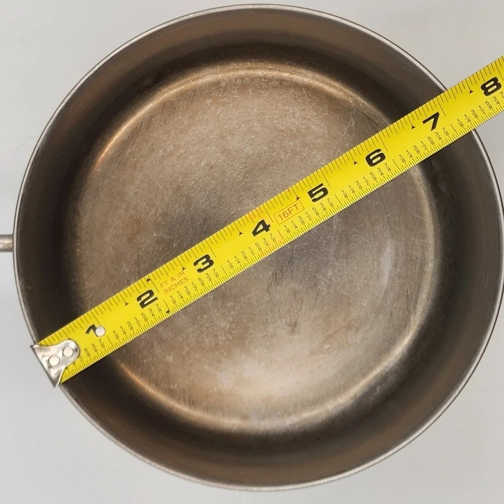 Vintage Revere Ware Sauce Pan 2 Qt Stainless Steel Copper Bottom Clinton IL USA
